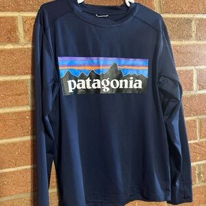 Patagonia Capilene Silkweight Shirt in Dark Blue